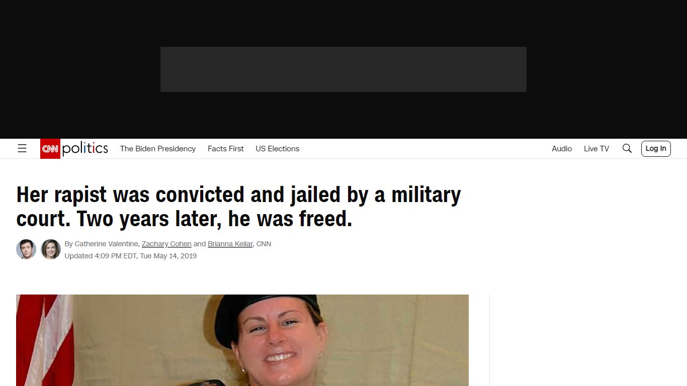 Her rapist was convicted and jailed by a military court. Two years ...